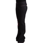 Exte Chic Mid Waist Flared Black Denim Jeans Exte Black