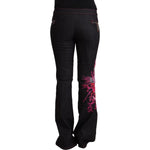 Exte Chic Mid Waist Flared Black Denim Jeans Exte Black