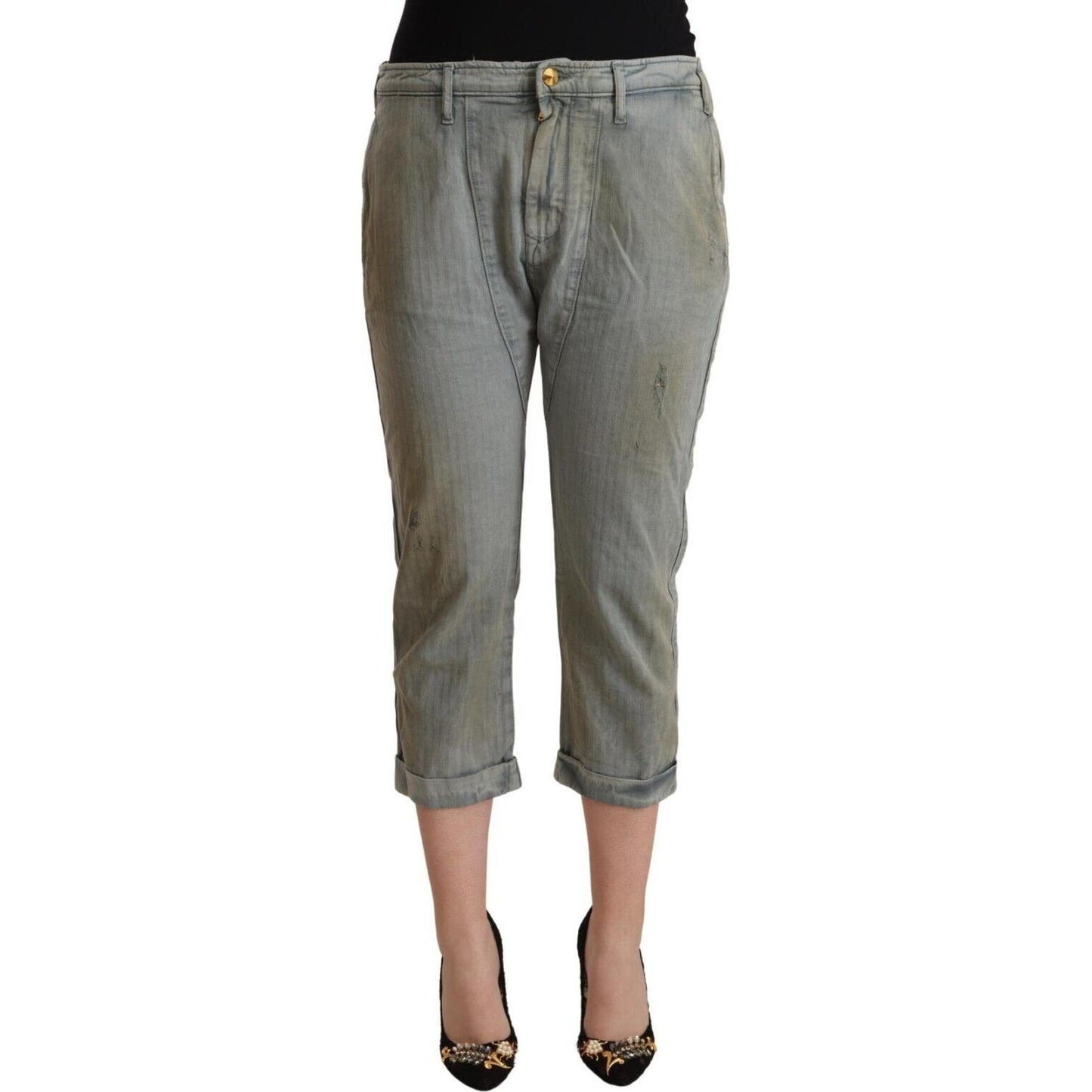 CYCLE Chic Mid Waist Cropped Skinny Pants CYCLE Dim Gray