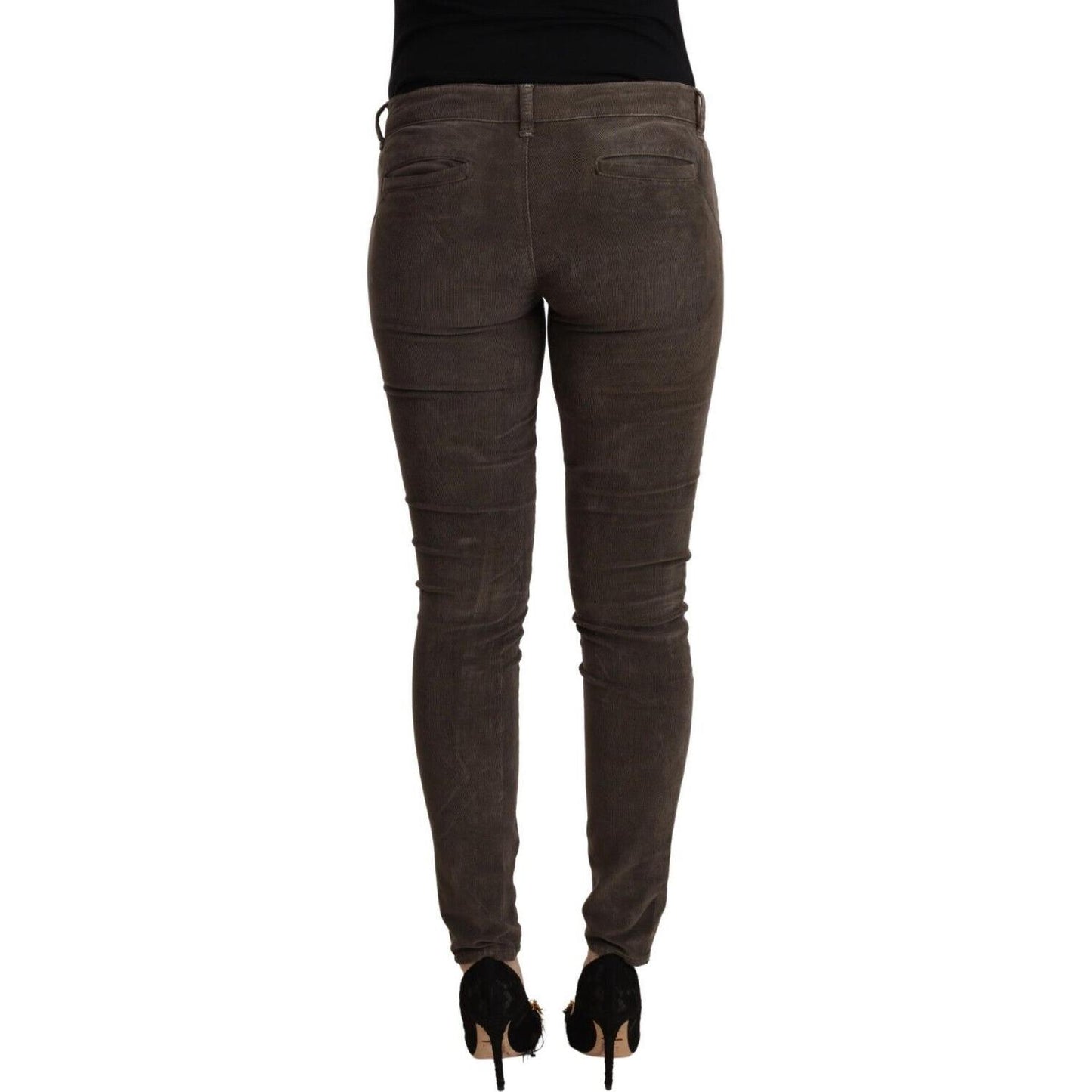 Acht Chic Slim Fit Brown Skinny Jeans Acht Dark Slate Gray