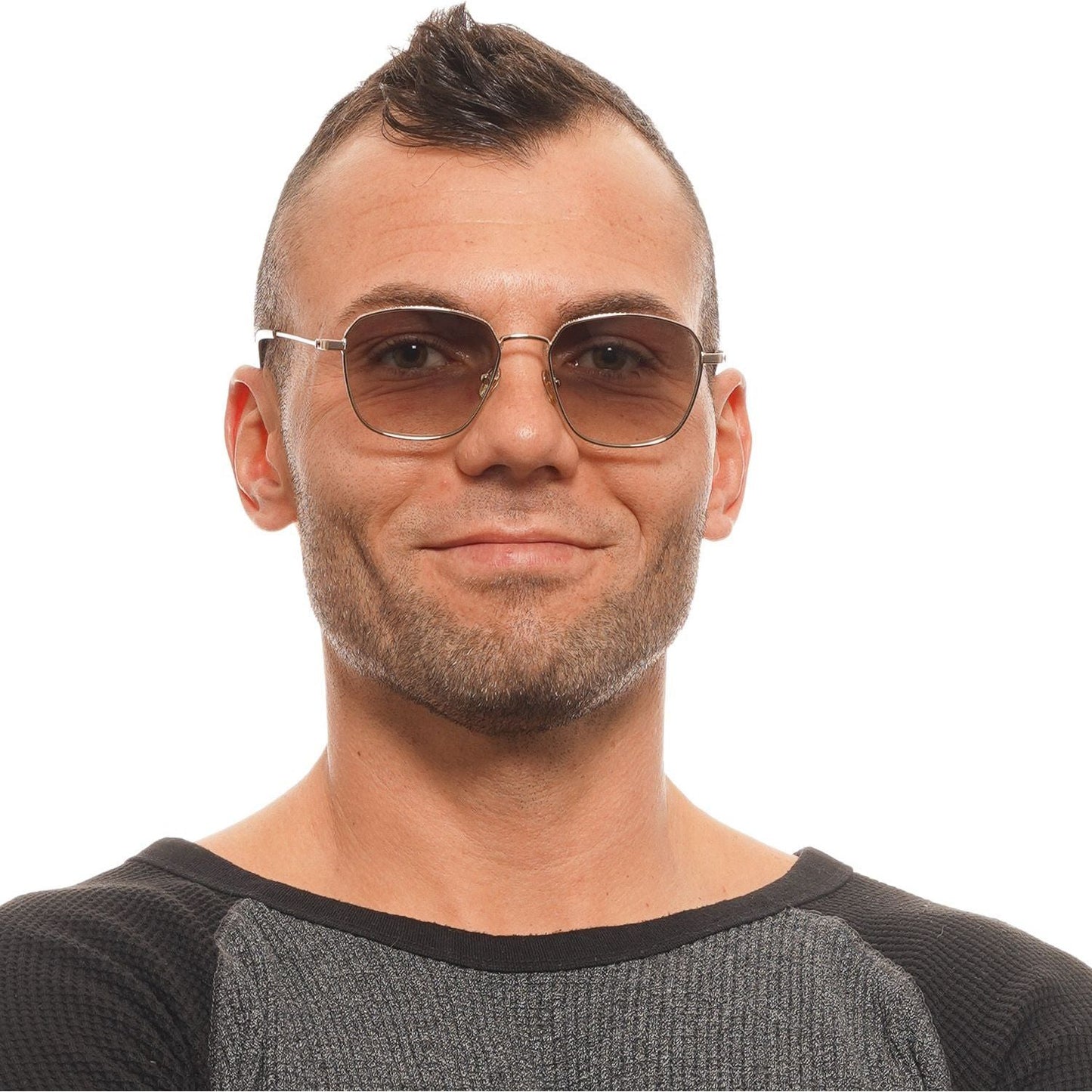 Ted Baker Gold Men Sunglasses Ted Baker Rosy Brown