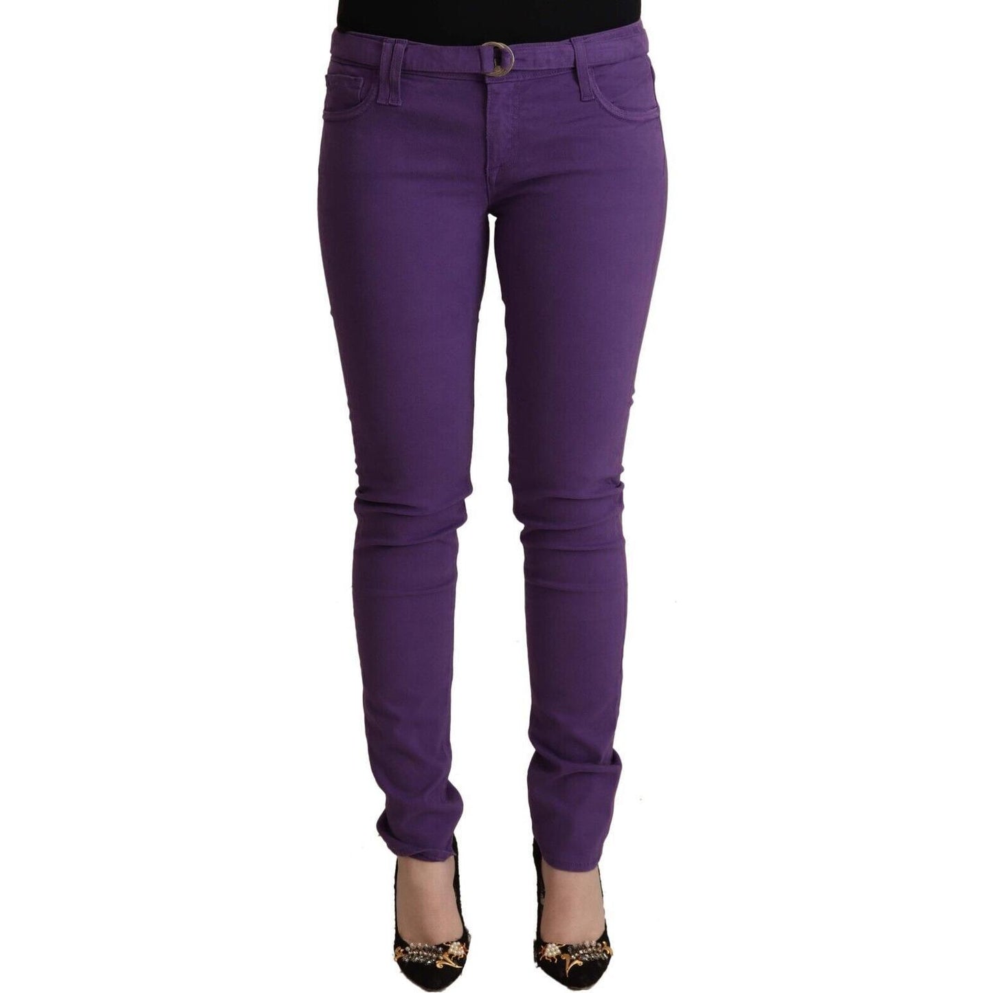 CYCLE Chic Purple Low Waist Skinny Jeans CYCLE Dark Slate Gray