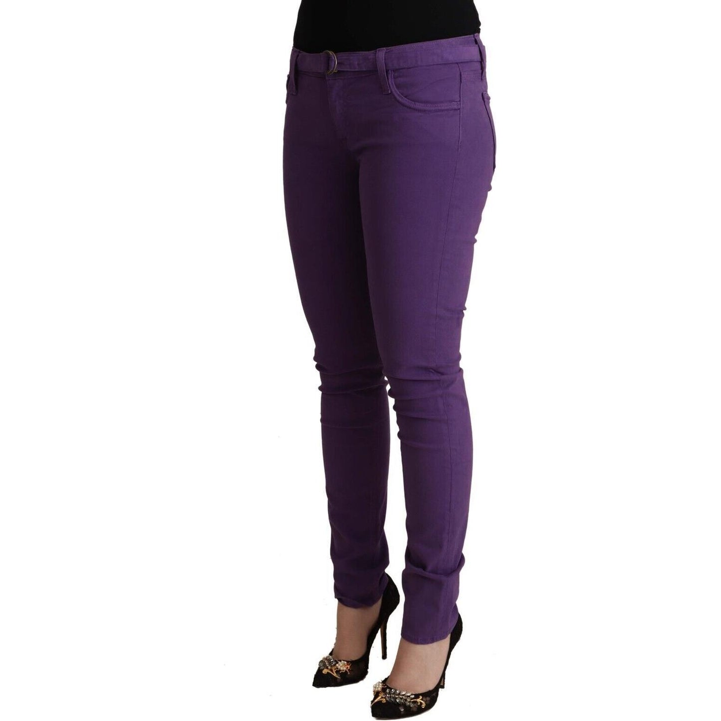 CYCLE Chic Purple Low Waist Skinny Jeans CYCLE Dark Slate Gray