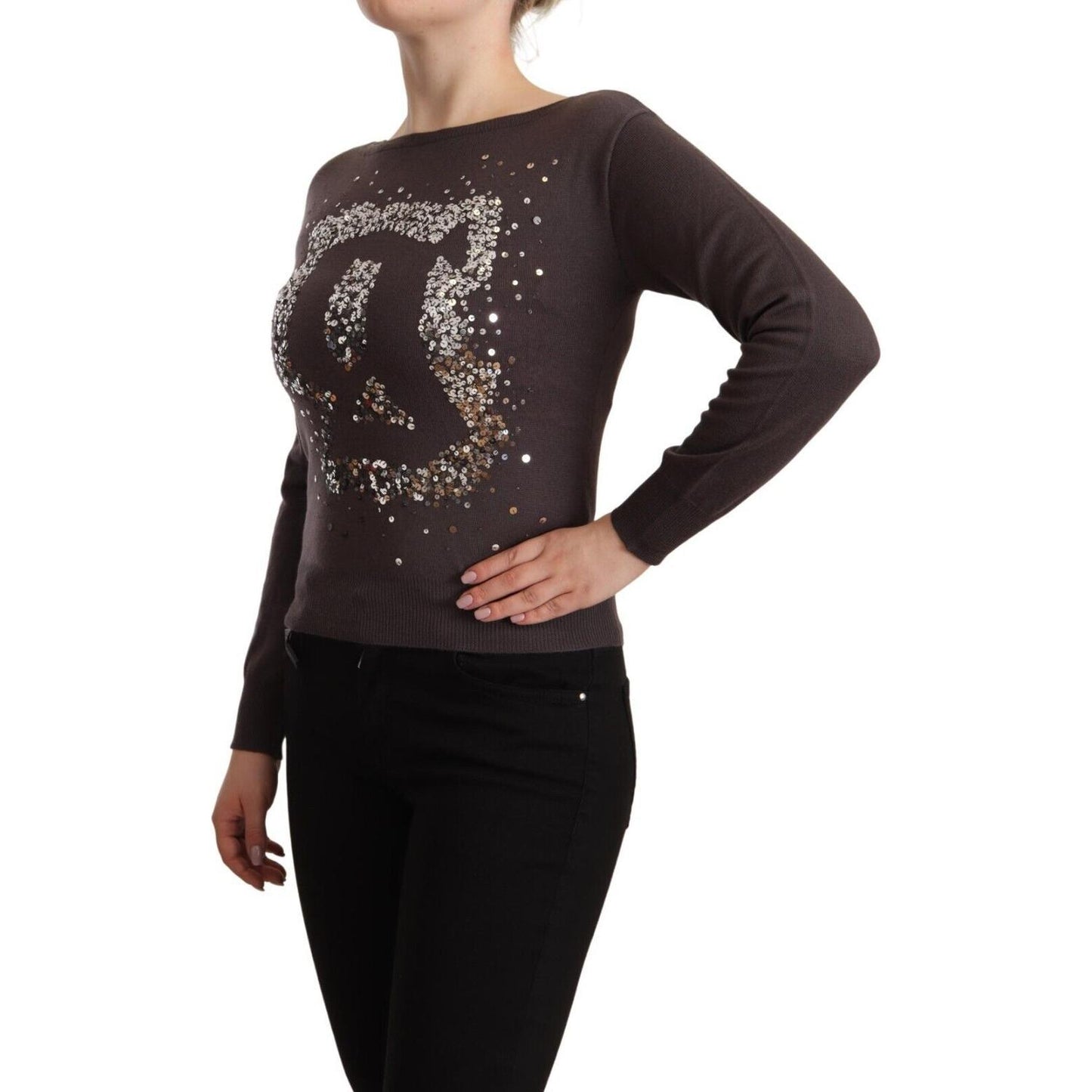 John Galliano Elegant Wool Long Sleeve Sweater John Galliano Black