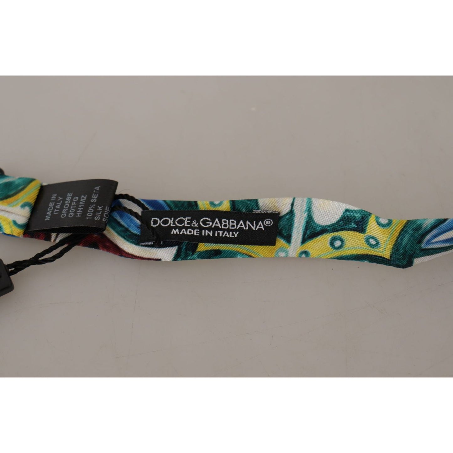 Dolce & Gabbana Elegant Silk Majolica Print Bow Tie Dolce & Gabbana Rosy Brown