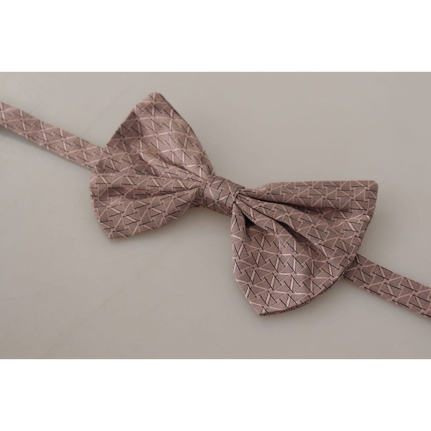 Dolce & Gabbana Elegant Silk Gray Bow Tie - Men's Formalwear Dolce & Gabbana Rosy Brown