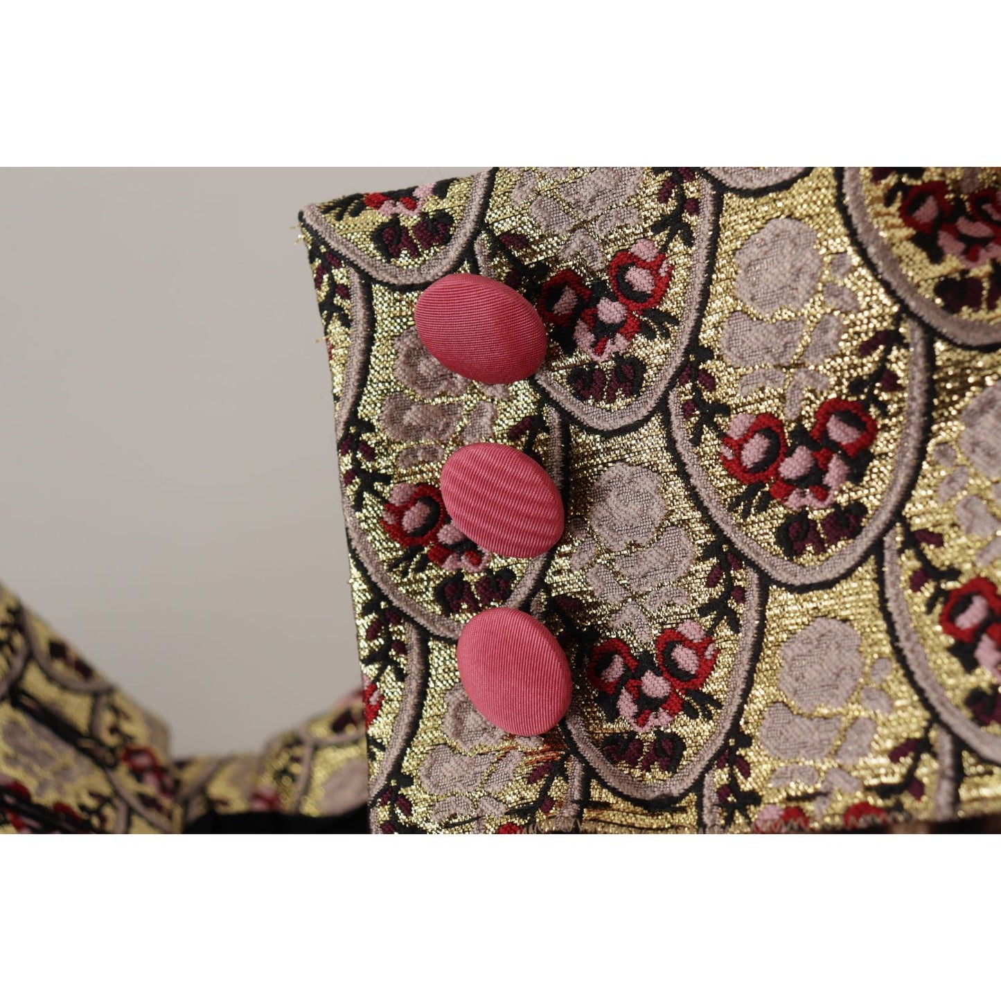 Dolce & Gabbana High Waist Cropped Leopard Jacquard Pants Dolce & Gabbana Rosy Brown