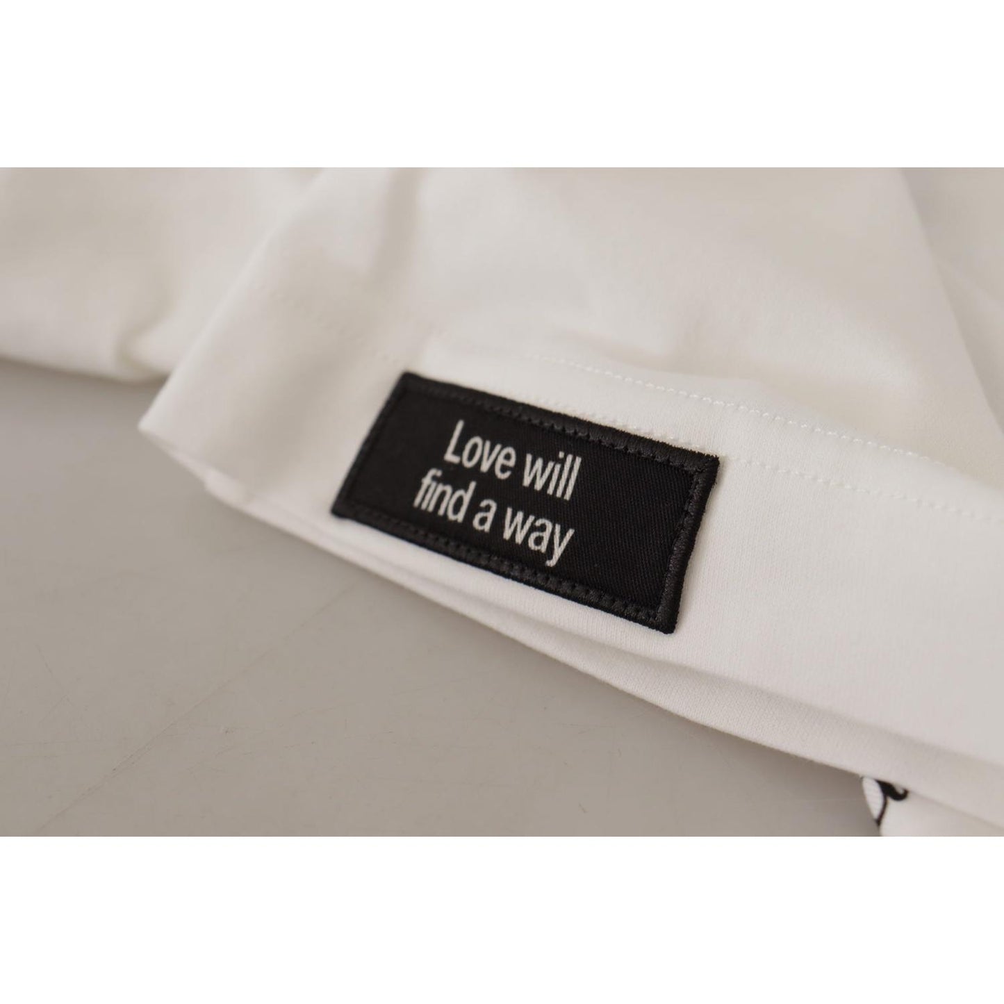 Dolce & Gabbana Elegant Floral Crewneck Cotton Tee Dolce & Gabbana Gray