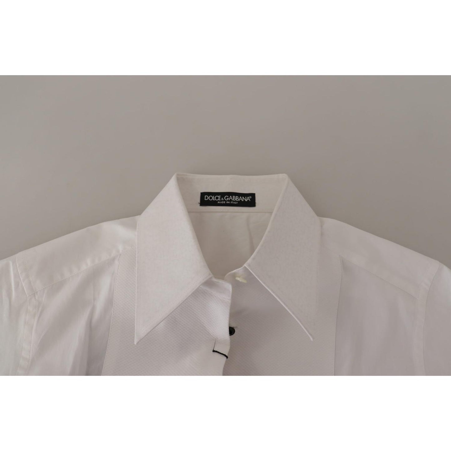 Dolce & Gabbana Elegant Sleeveless Tuxedo Blouse with Crystal Buttons Dolce & Gabbana Dark Gray