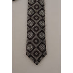 Dolce & Gabbana Elegant Silk Geometric Bow Tie Dolce & Gabbana Rosy Brown