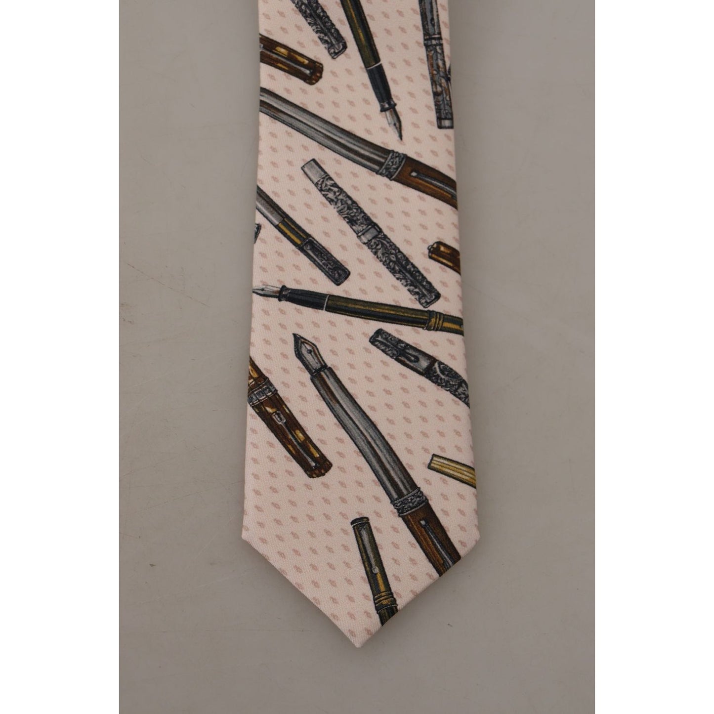 Dolce & Gabbana Elegant Silk Bow Tie for Suave Evenings Dolce & Gabbana Rosy Brown