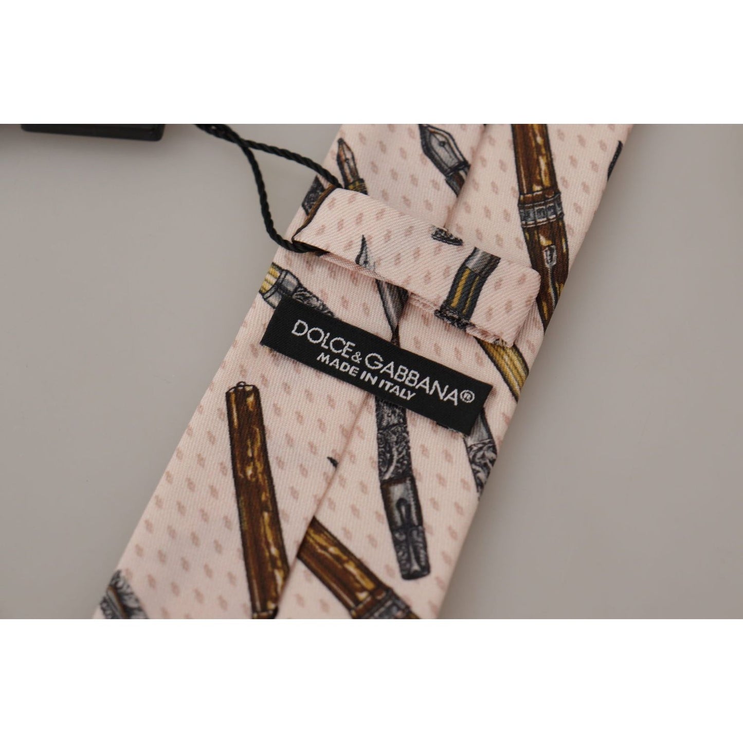 Dolce & Gabbana Elegant Silk Bow Tie for Suave Evenings Dolce & Gabbana Rosy Brown