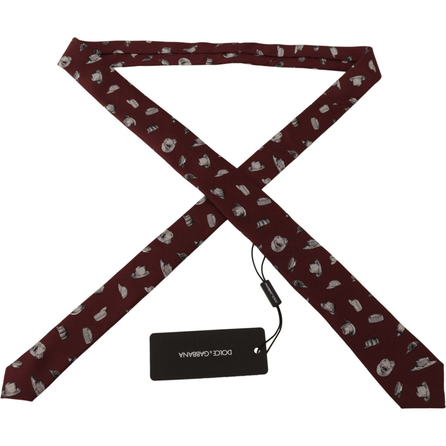 Dolce & Gabbana Maroon Elegance Silk Tie Dolce & Gabbana Dark Slate Gray