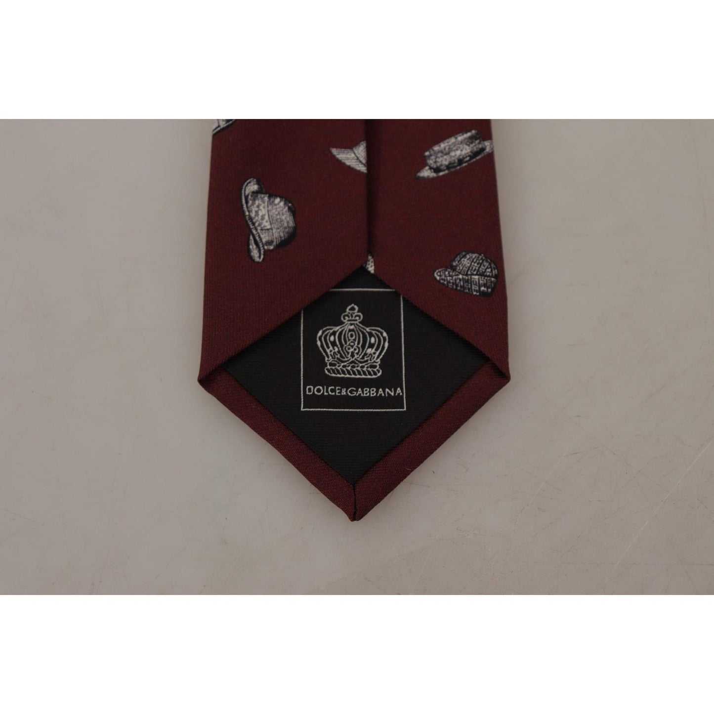Dolce & Gabbana Maroon Elegance Silk Tie Dolce & Gabbana Rosy Brown