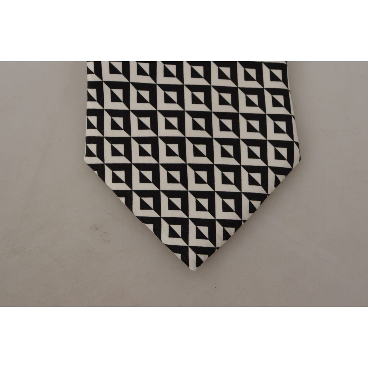 Dolce & Gabbana Elegant Silk Black Tie for the Dapper Gentleman Dolce & Gabbana Rosy Brown