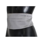 Dolce & Gabbana Elegant Silk Gray Cummerbund Dolce & Gabbana Dark Slate Gray