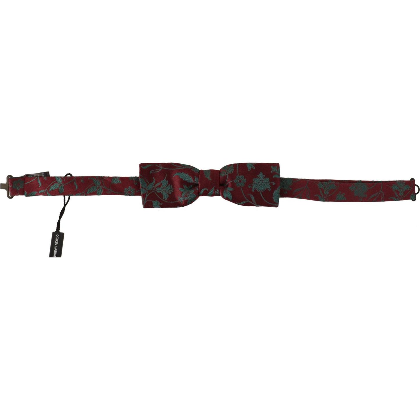 Dolce & Gabbana Elegant Maroon Patterned Bow Tie Dolce & Gabbana Dark Slate Gray