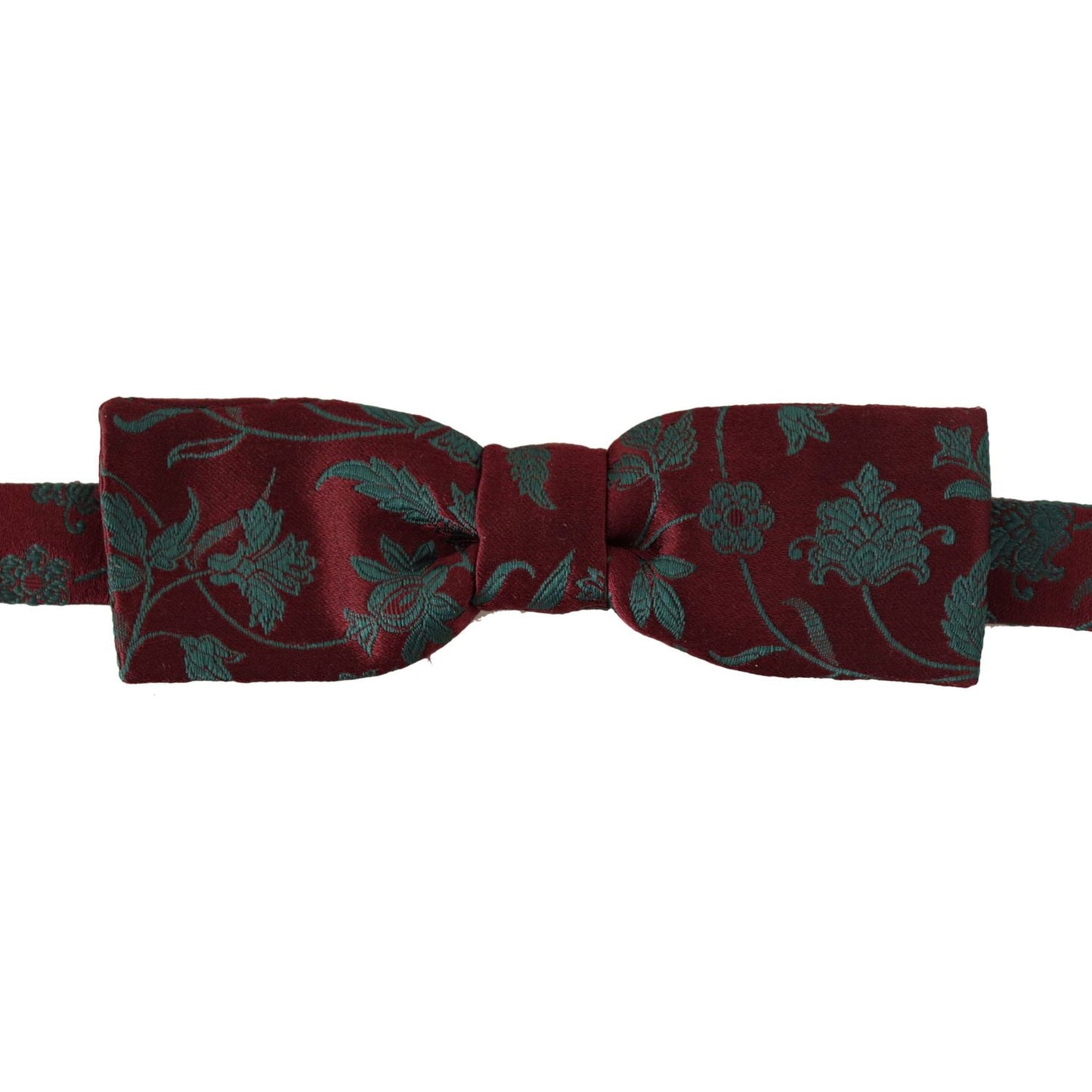 Dolce & Gabbana Elegant Maroon Patterned Bow Tie Dolce & Gabbana Dark Slate Gray