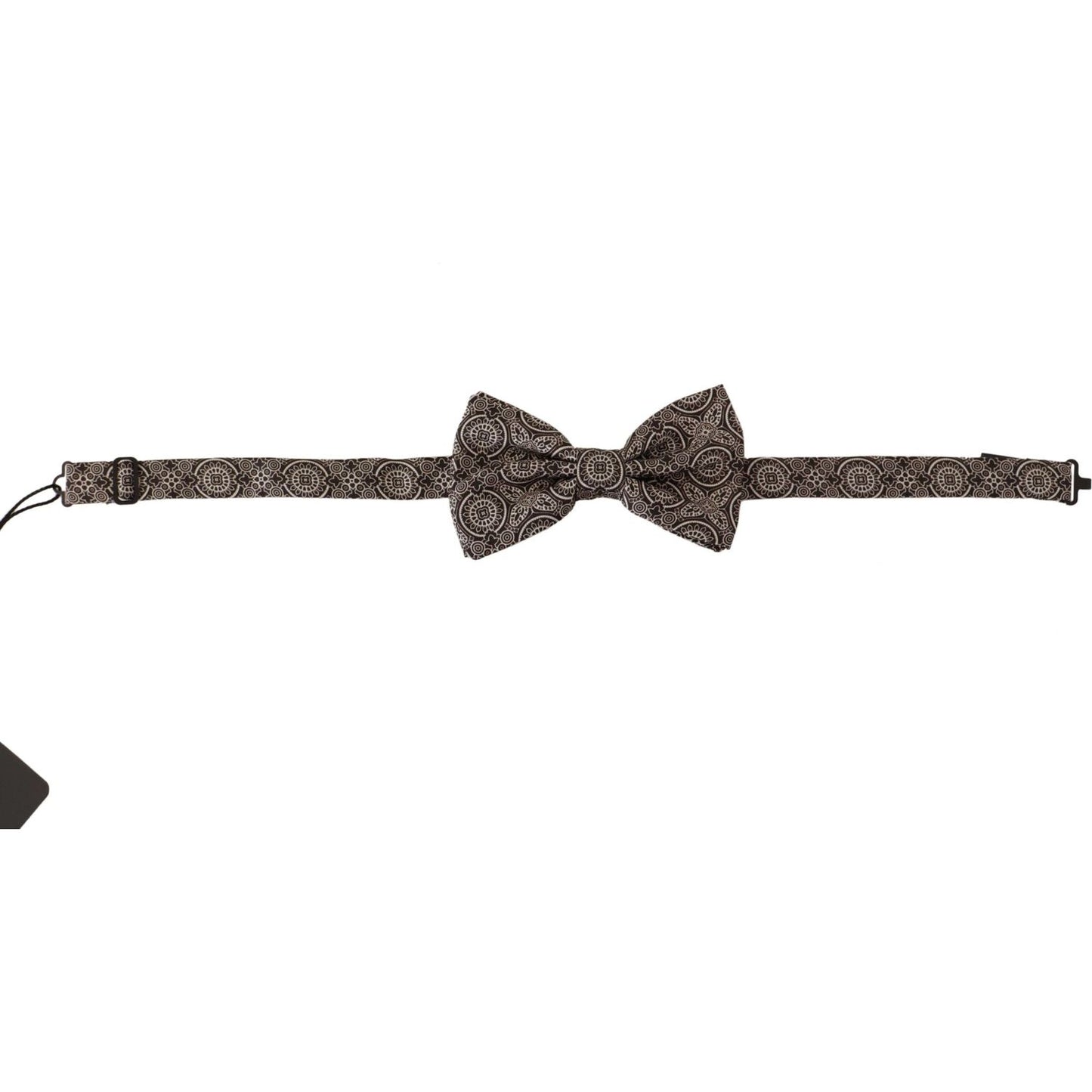 Dolce & Gabbana Elegant Silk Black & White Bow Tie Dolce & Gabbana Dark Slate Gray