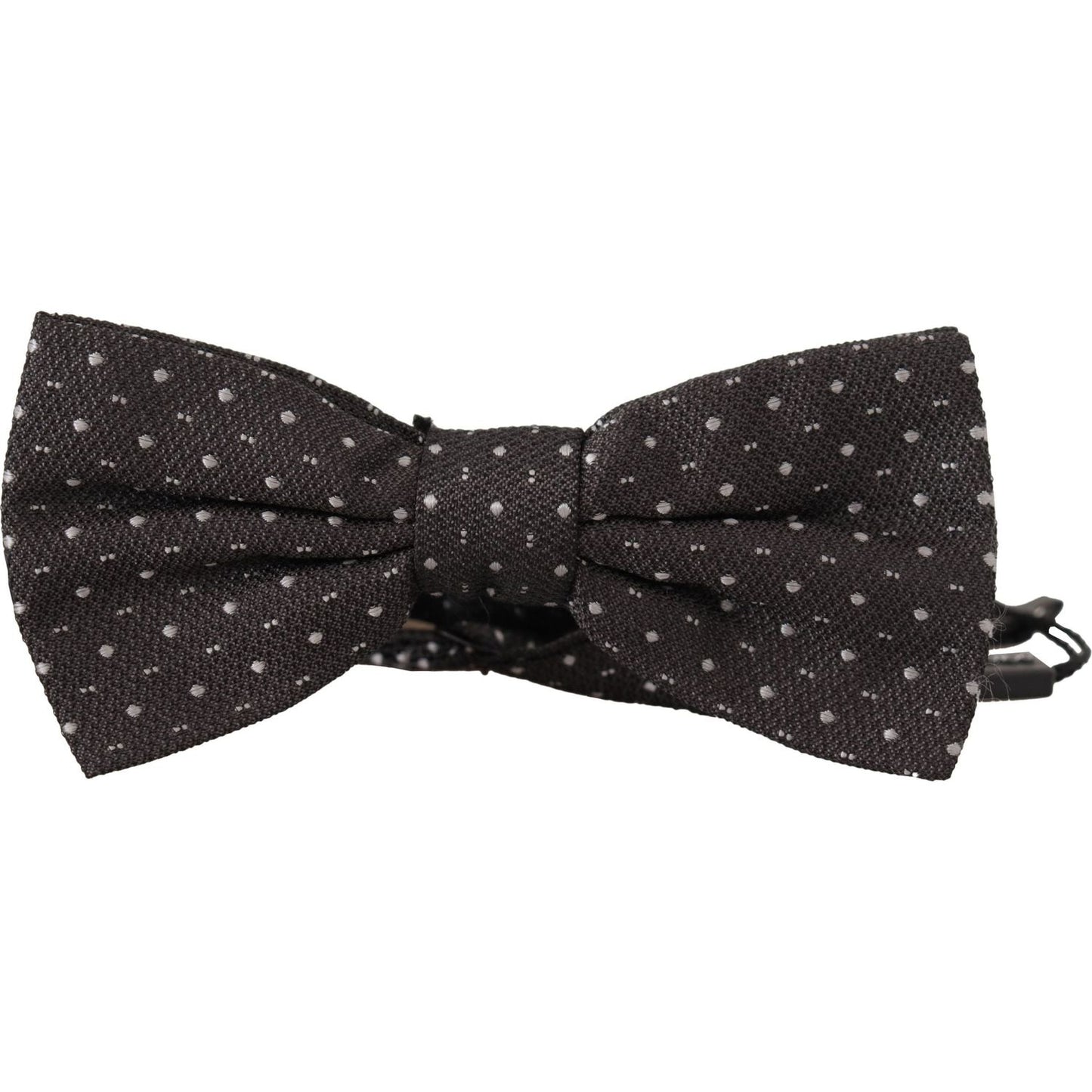 Dolce & Gabbana Elegant Polka Dot Silk Bow Tie Dolce & Gabbana Dark Slate Gray
