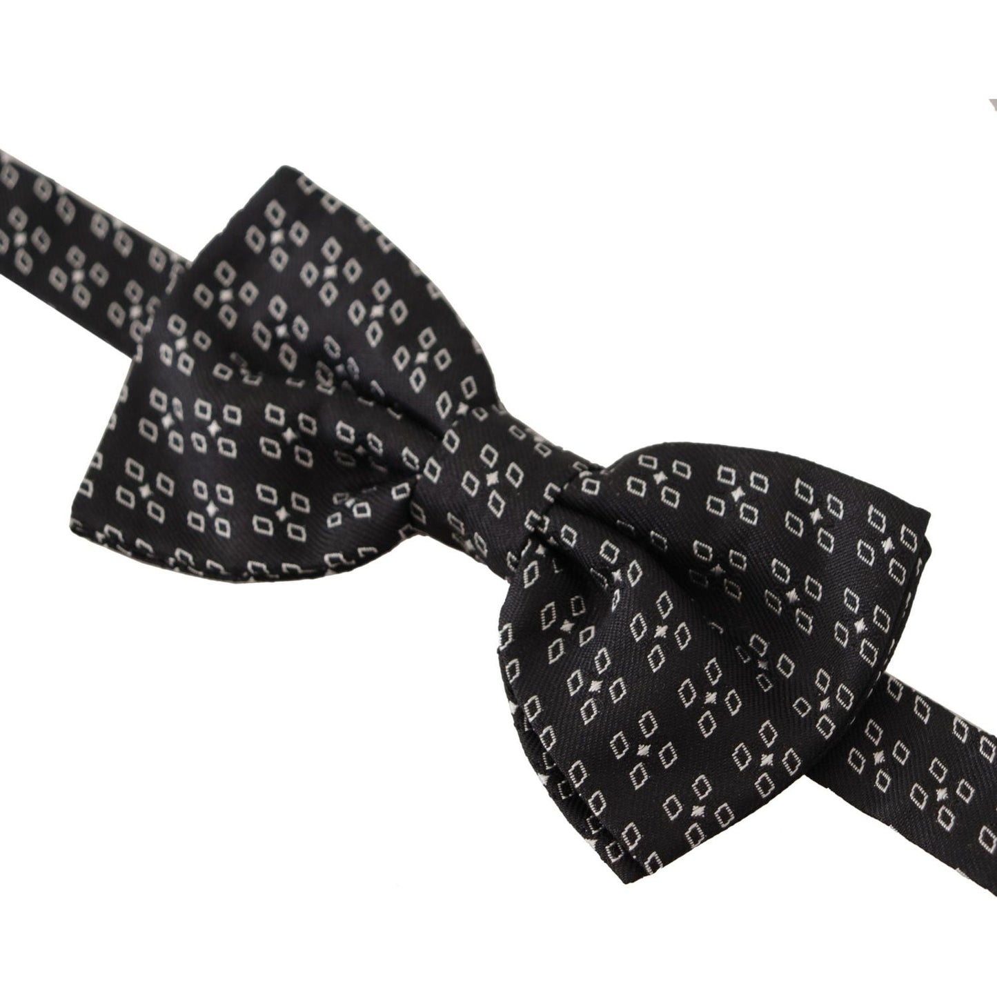 Dolce & Gabbana Elegant Polka Dot Silk Bow Tie Dolce & Gabbana Black