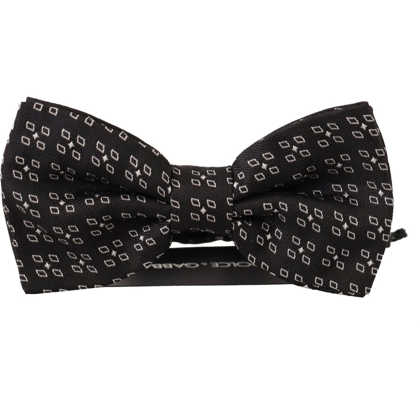 Dolce & Gabbana Elegant Polka Dot Silk Bow Tie Dolce & Gabbana Black