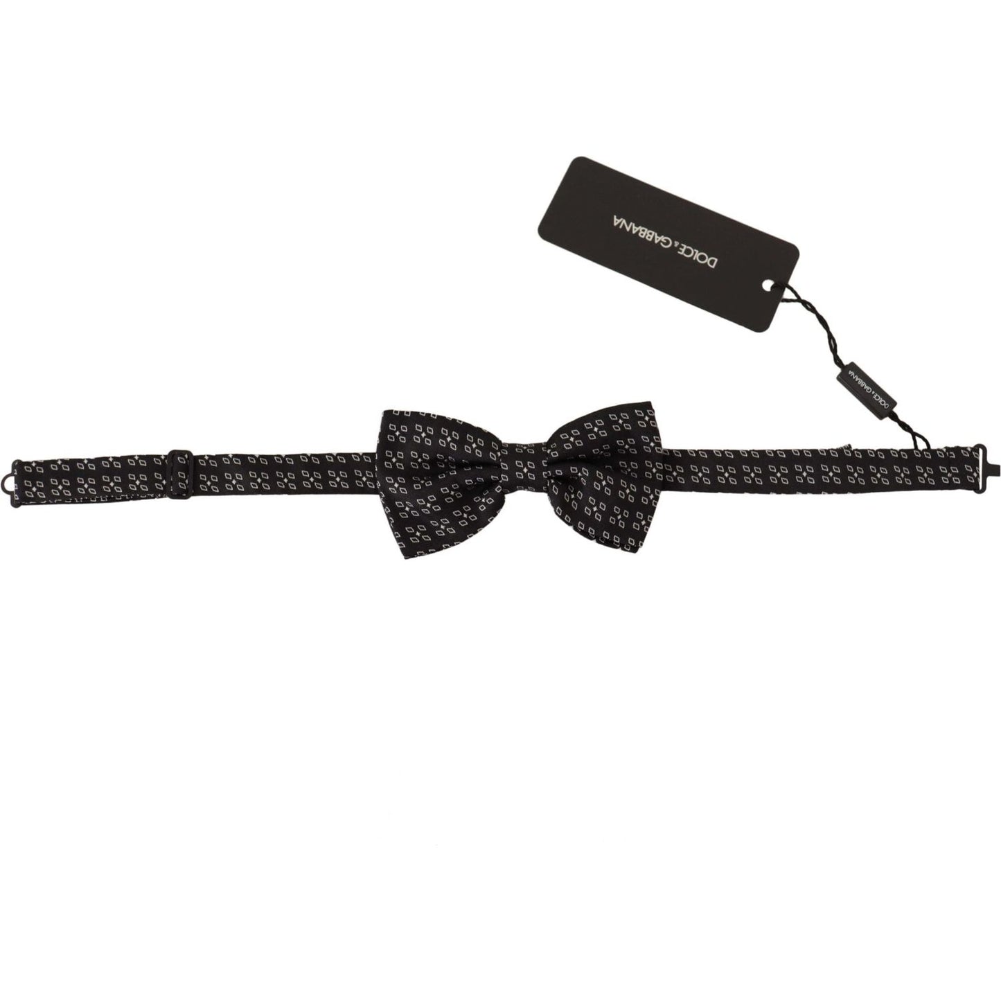 Dolce & Gabbana Elegant Polka Dot Silk Bow Tie Dolce & Gabbana Black
