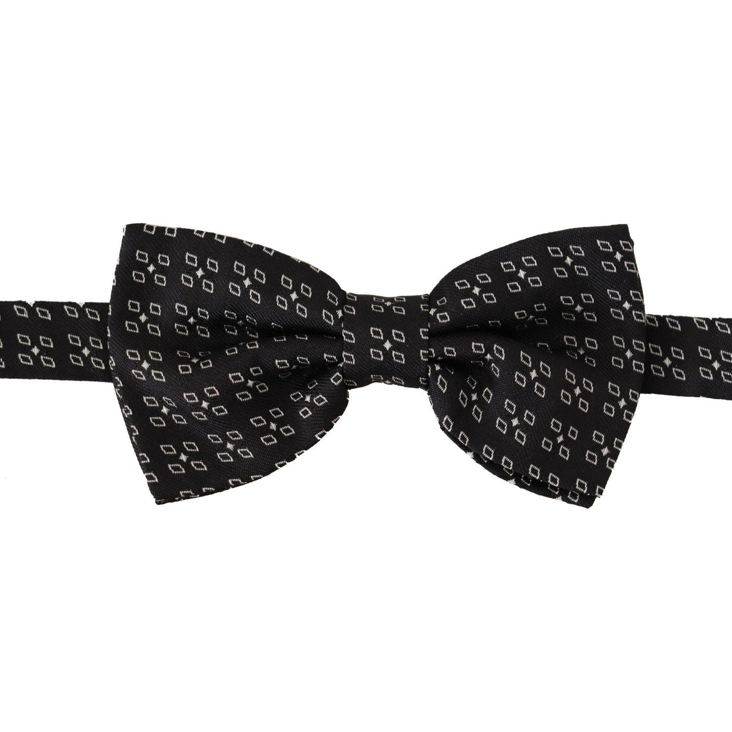 Dolce & Gabbana Elegant Polka Dot Silk Bow Tie Dolce & Gabbana Black