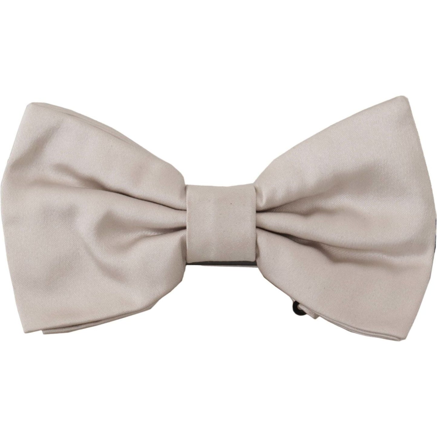Dolce & Gabbana Exquisite Silk Gray Bow Tie Dolce & Gabbana Gray