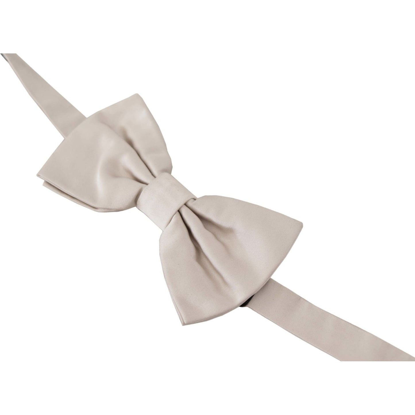 Dolce & Gabbana Exquisite Silk Gray Bow Tie Dolce & Gabbana Gray