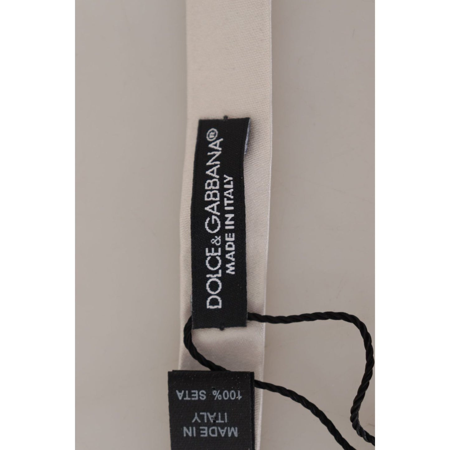 Dolce & Gabbana Exquisite Silk Gray Bow Tie Dolce & Gabbana Dark Gray