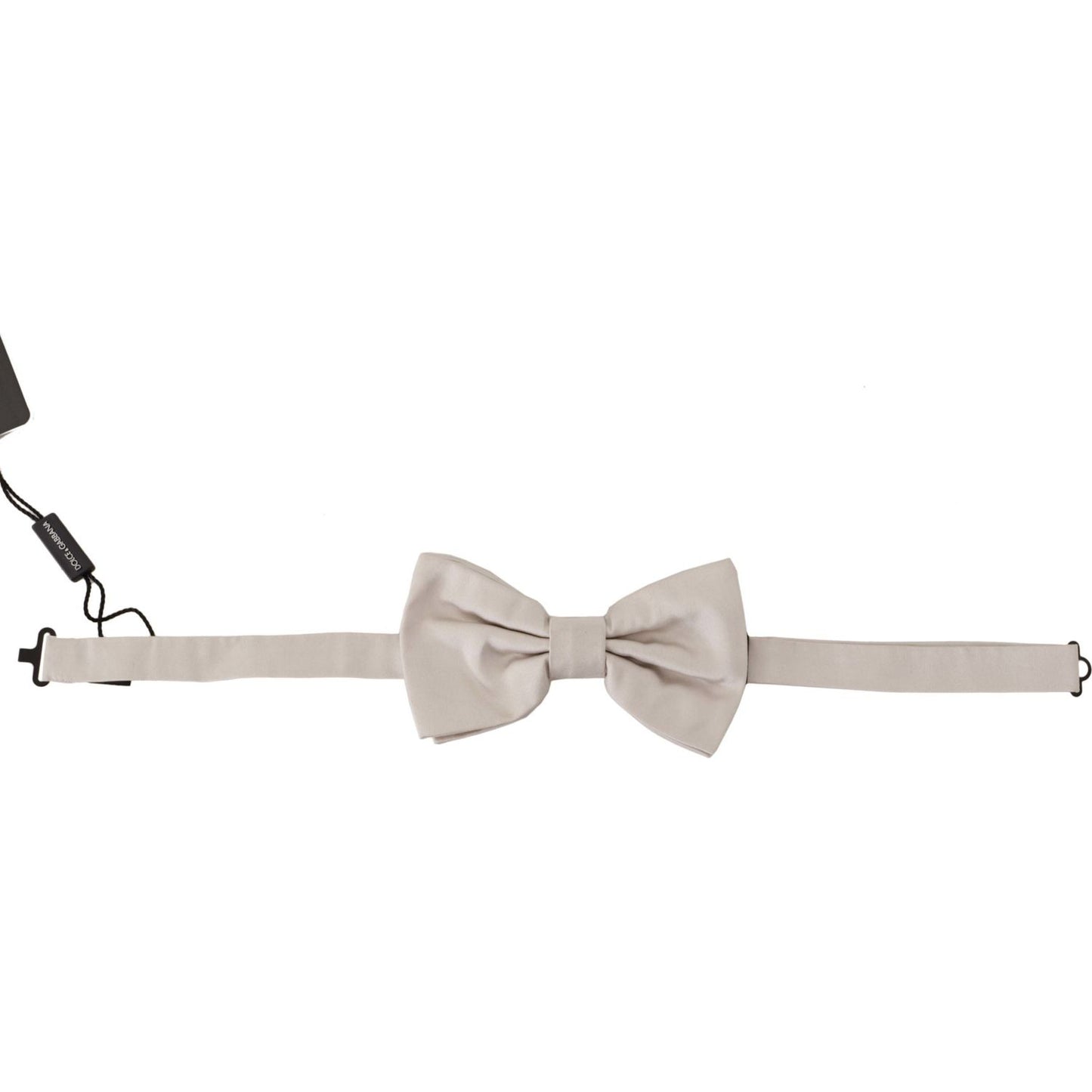 Dolce & Gabbana Exquisite Silk Gray Bow Tie Dolce & Gabbana Gray