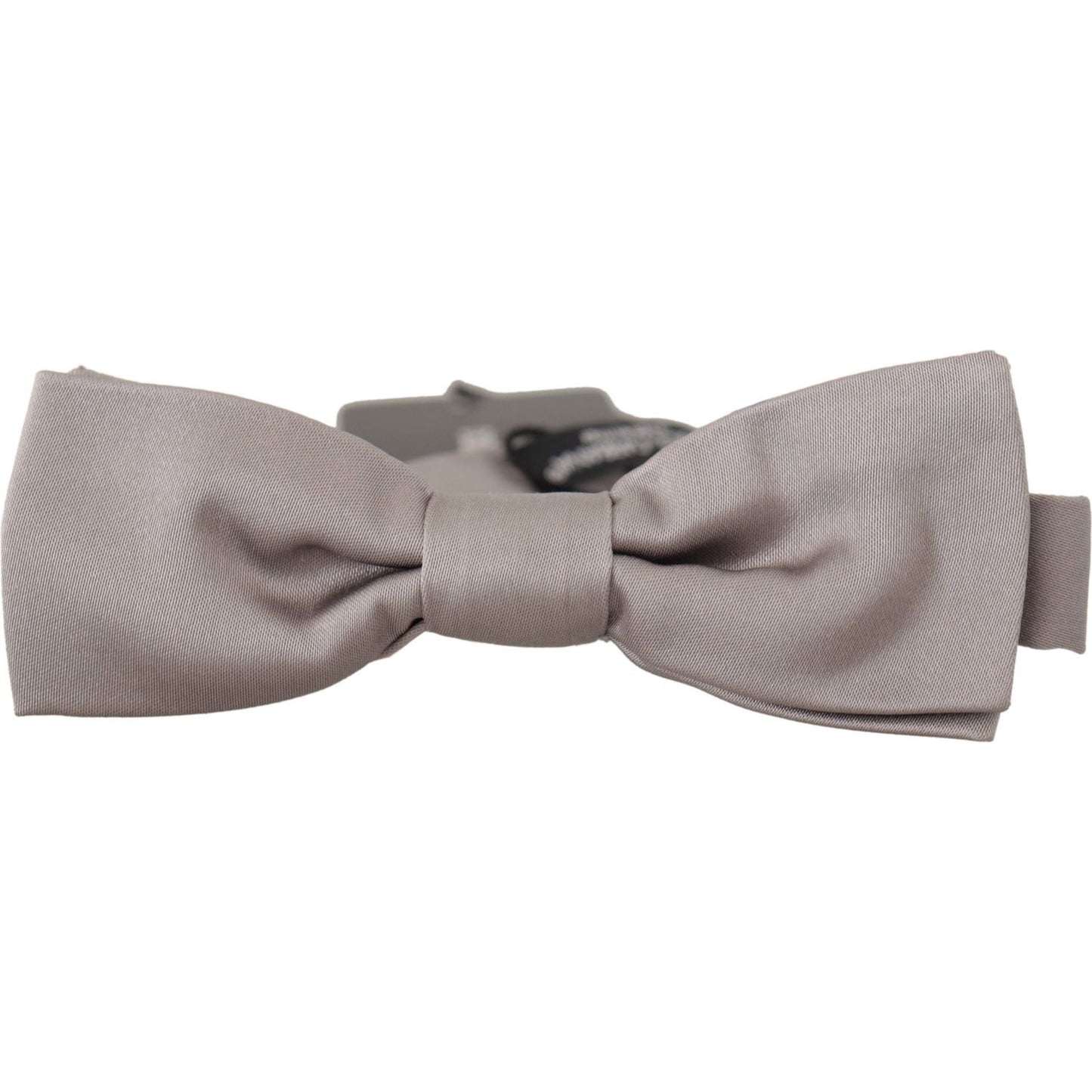 Dolce & Gabbana Elegant Silver Silk Bow Tie for Sophisticated Evening Dolce & Gabbana Rosy Brown