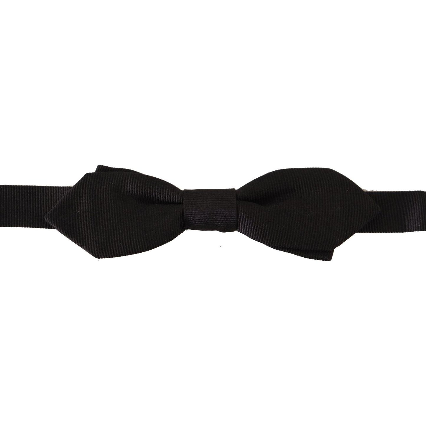 Dolce & Gabbana Elegant Black Silk Bow Tie Dolce & Gabbana Black