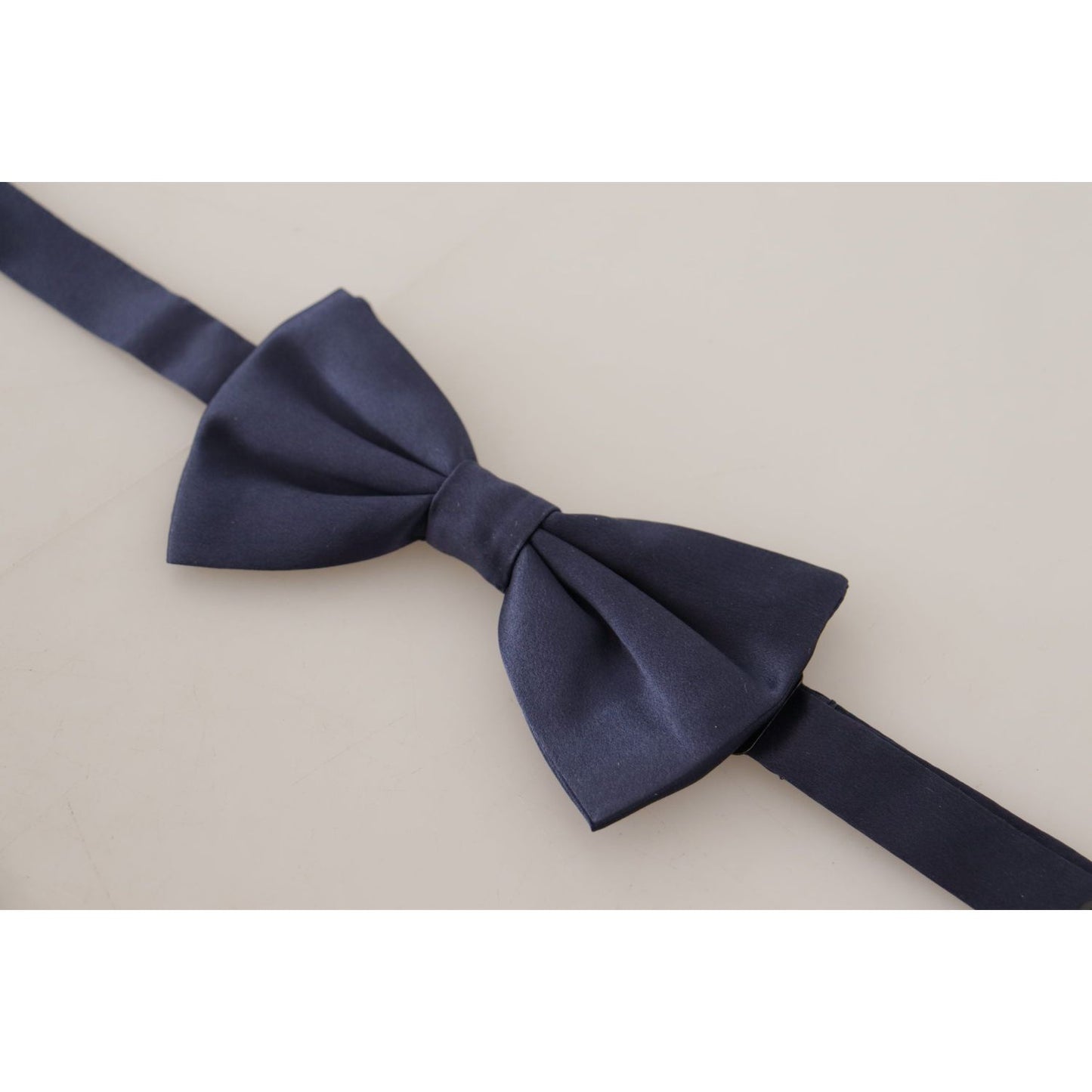 Dolce & Gabbana Stunning Silk Blue Bow Tie Dolce & Gabbana Gray
