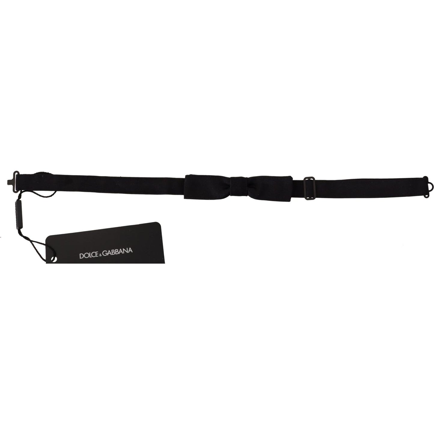 Dolce & Gabbana Elegant Black Silk Bow Tie Dolce & Gabbana Black