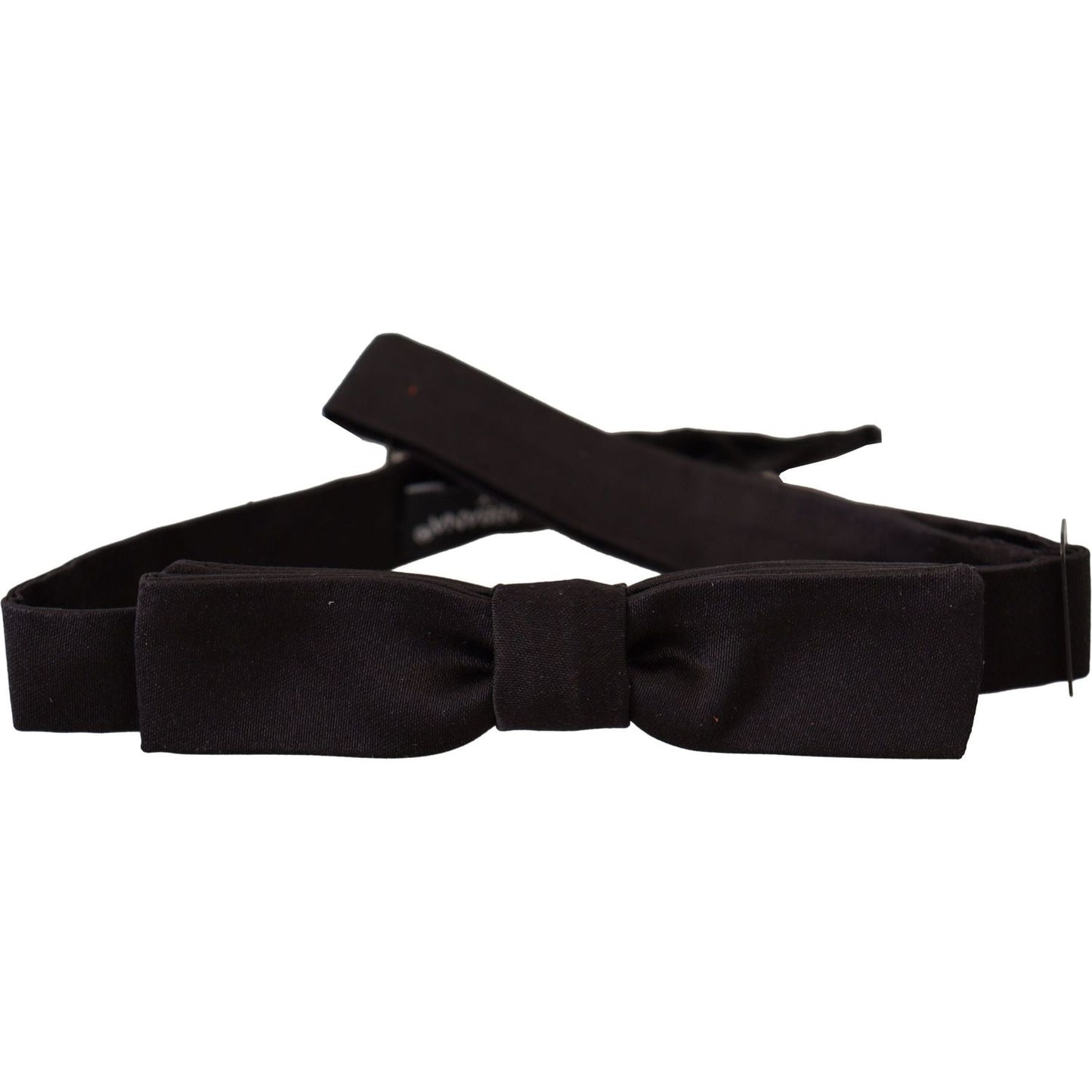 Dolce & Gabbana Elegant Black Silk Bow Tie Dolce & Gabbana Black