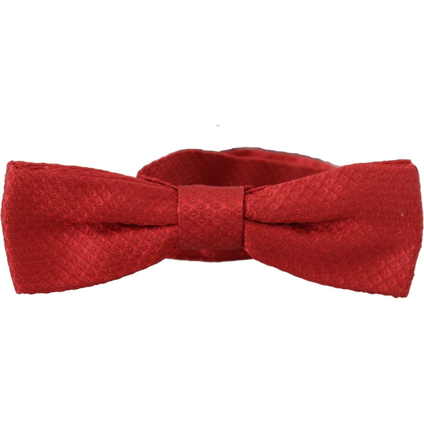 Dolce & Gabbana Elegant Red Silk Bow Tie Dolce & Gabbana Brown