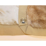 Dolce & Gabbana Exclusive Beige MINK Fur Scarf Wrap Fur Scarves Dolce & Gabbana Dark Khaki
