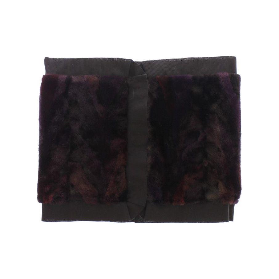 Dolce & Gabbana Exquisite Purple MINK Fur Scarf Wrap Dolce & Gabbana Black