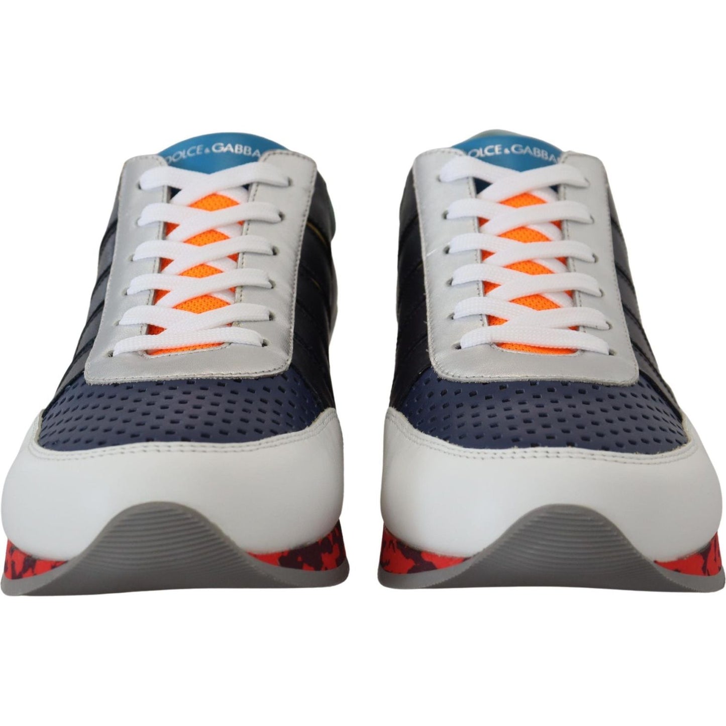 Dolce & Gabbana Elegant Multicolor Low Top Sneakers Dolce & Gabbana Gray