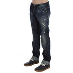 Acht Elegant Regular Straight Fit Blue Jeans Jeans & Pants Acht Dark Slate Gray