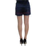 Dolce & Gabbana Elegant Silk Stretch Mini Shorts Dolce & Gabbana Rosy Brown