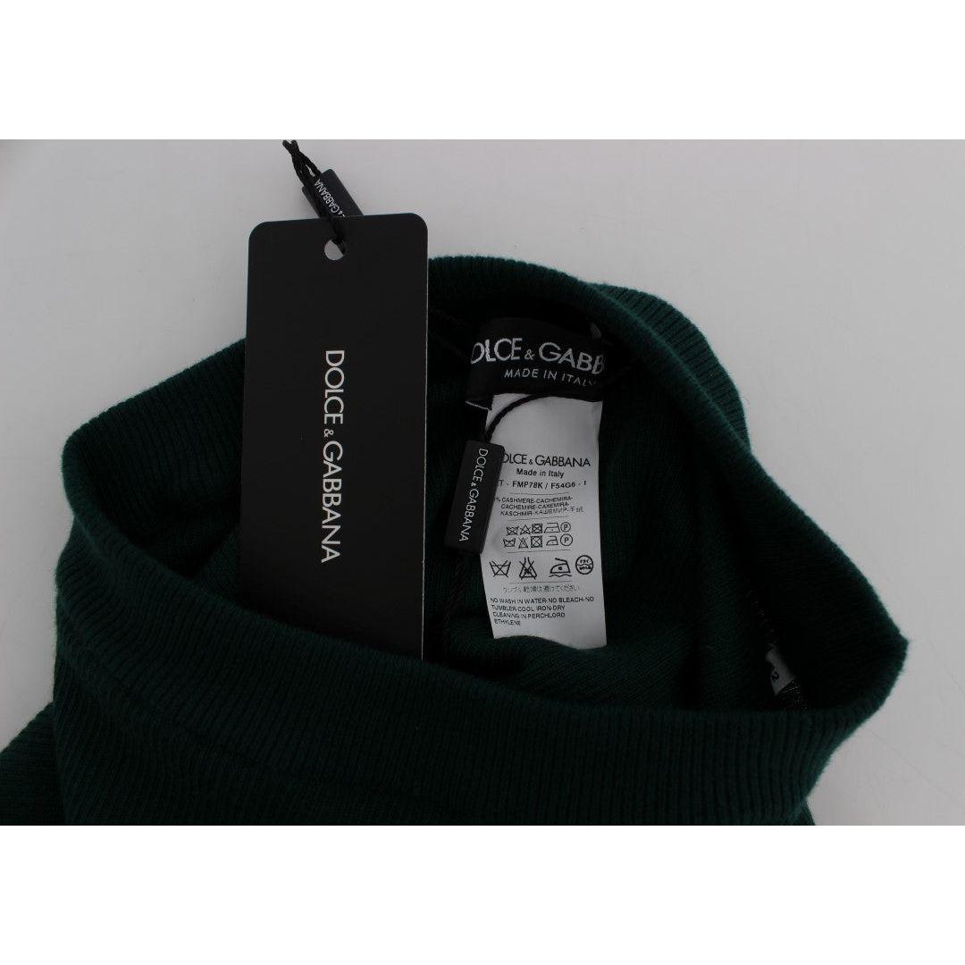 Dolce & Gabbana Emerald Treasure High Waist Cashmere Pants Dolce & Gabbana Black