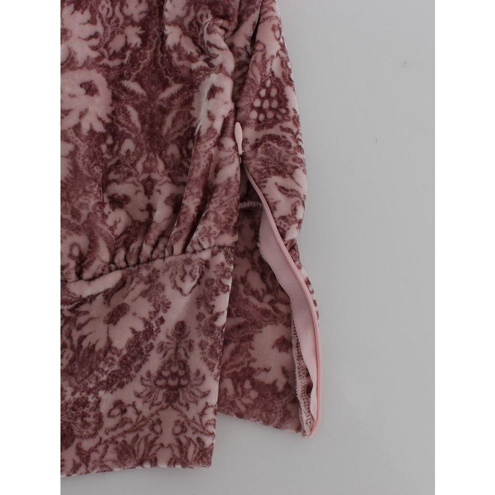 Exte Silk Blend Floral Print Top Exte Dark Olive Green
