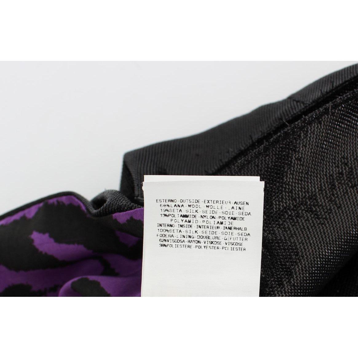 Exte Elegant Tiger Print Pencil Skirt Exte Lavender