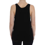 PLEIN SUD Black Stretch Sleeveless Blouse SIG30983-2