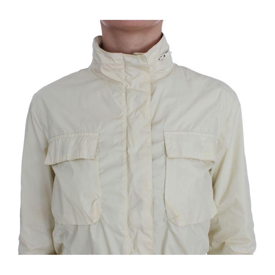 P.A.R.O.S.H. Beige Weather Proof Trench Jacket Coat SIG32536-2