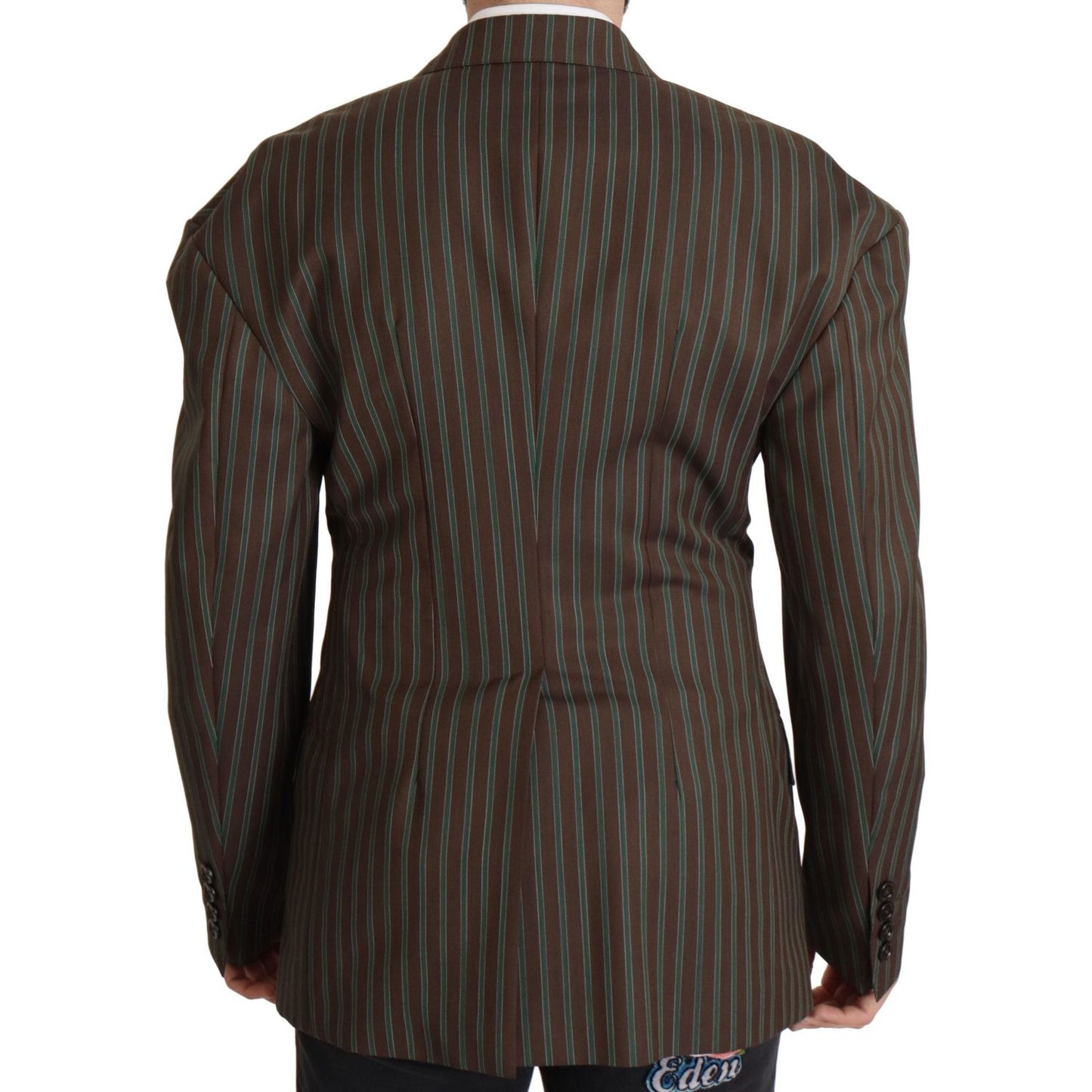 Dolce & Gabbana Multicolor Stripes Double Breasted Blazer