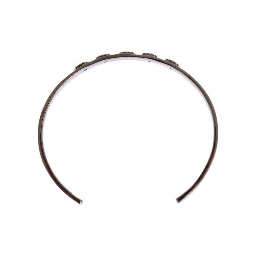 Chic Nialaya Silver CZ Bangle for Her Nialaya Light Gray